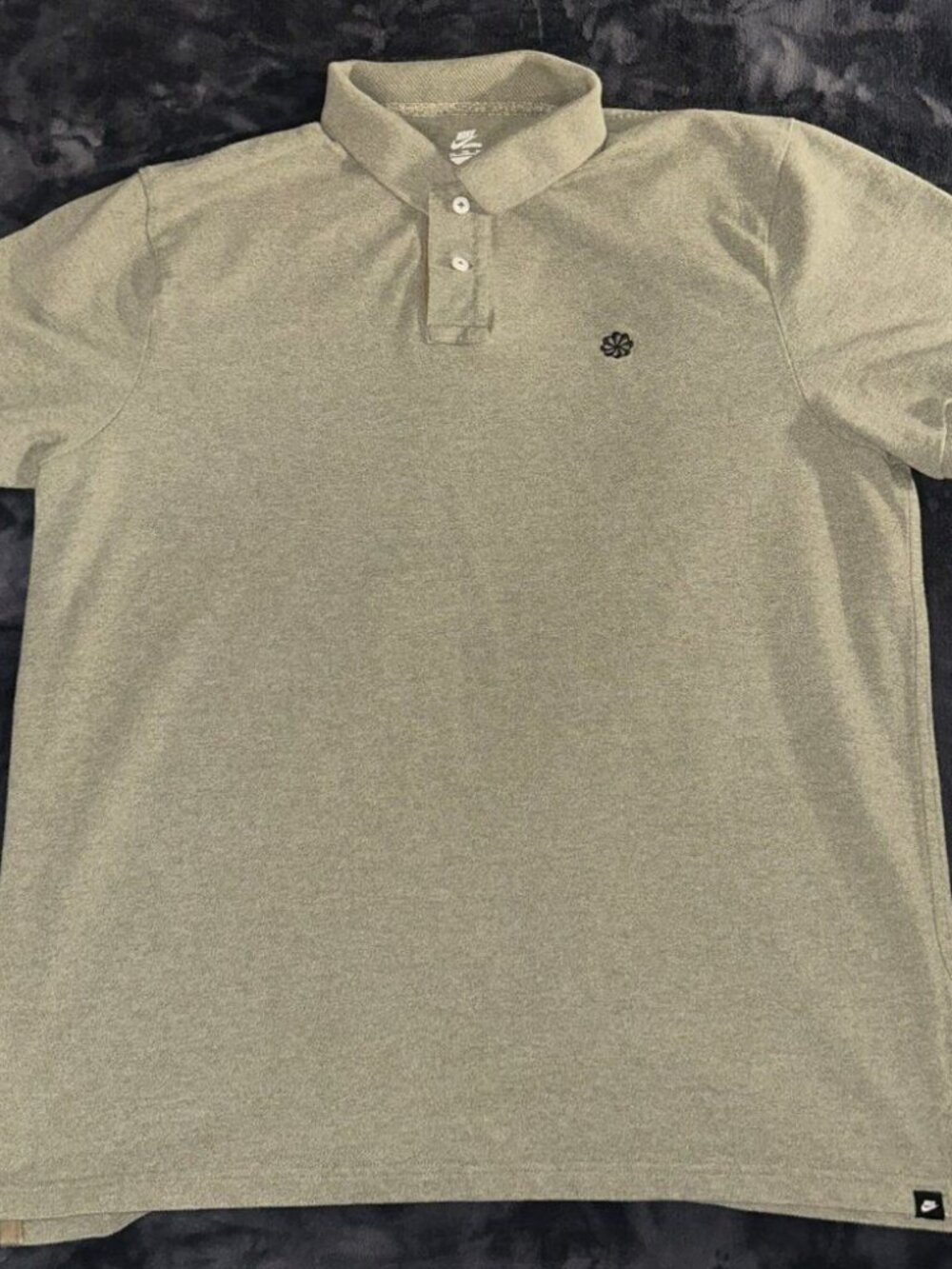 NIKE Sportswear POLO Men's Size XXL Olive Green Pineheel swoosh